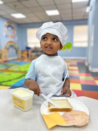 Child at Little Heaven Daycare
